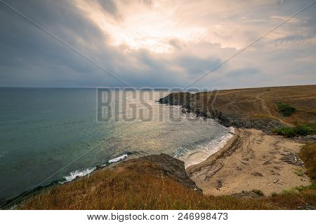 Veleka Beach Near The Sinemorets Village, Black Sea, Bulgaria.
