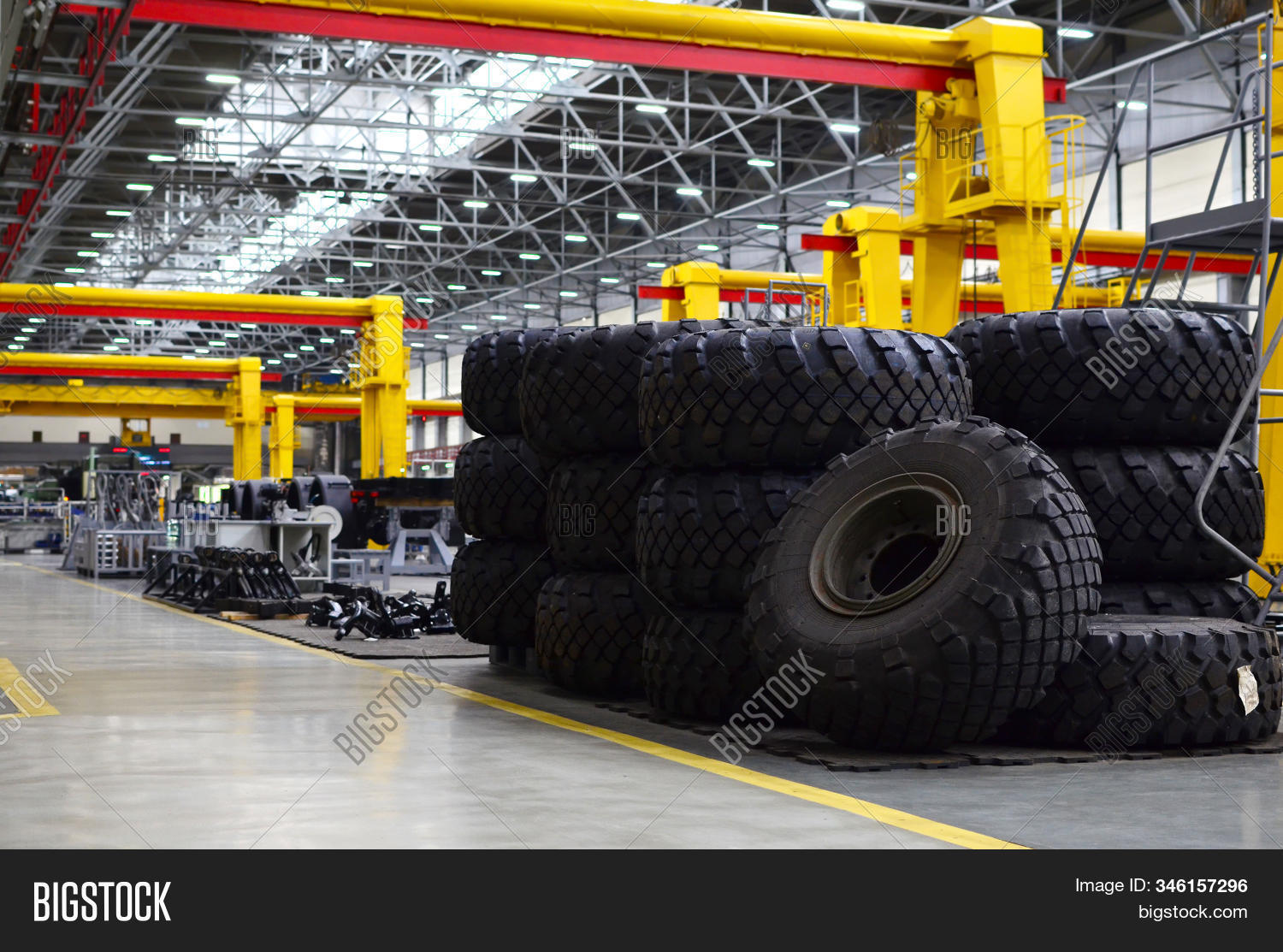 Warehouse Tires Trucks Image & Photo (Free Trial) Bigstock