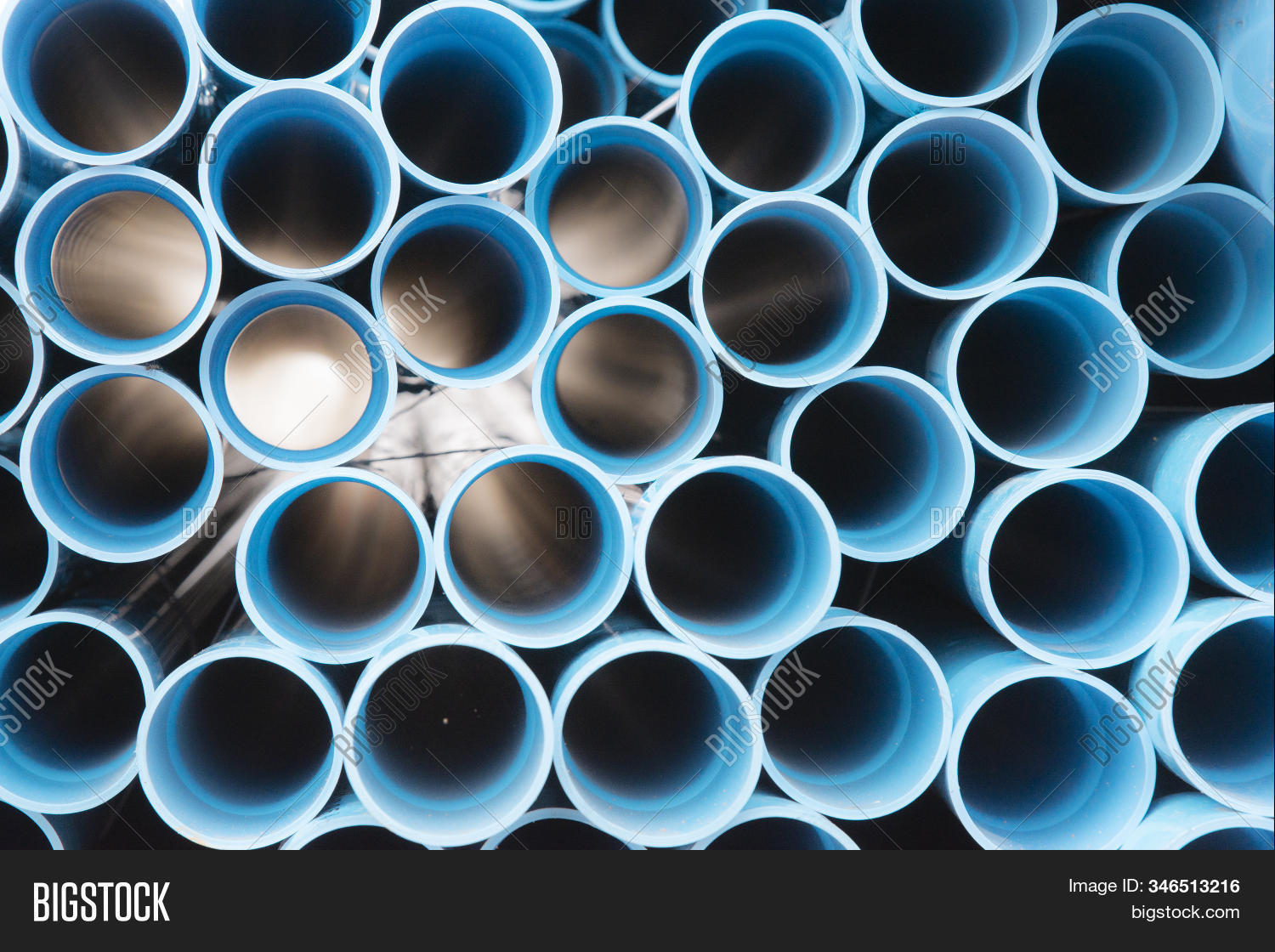 Blue Plastic Pipes Image & Photo (Free Trial) Bigstock