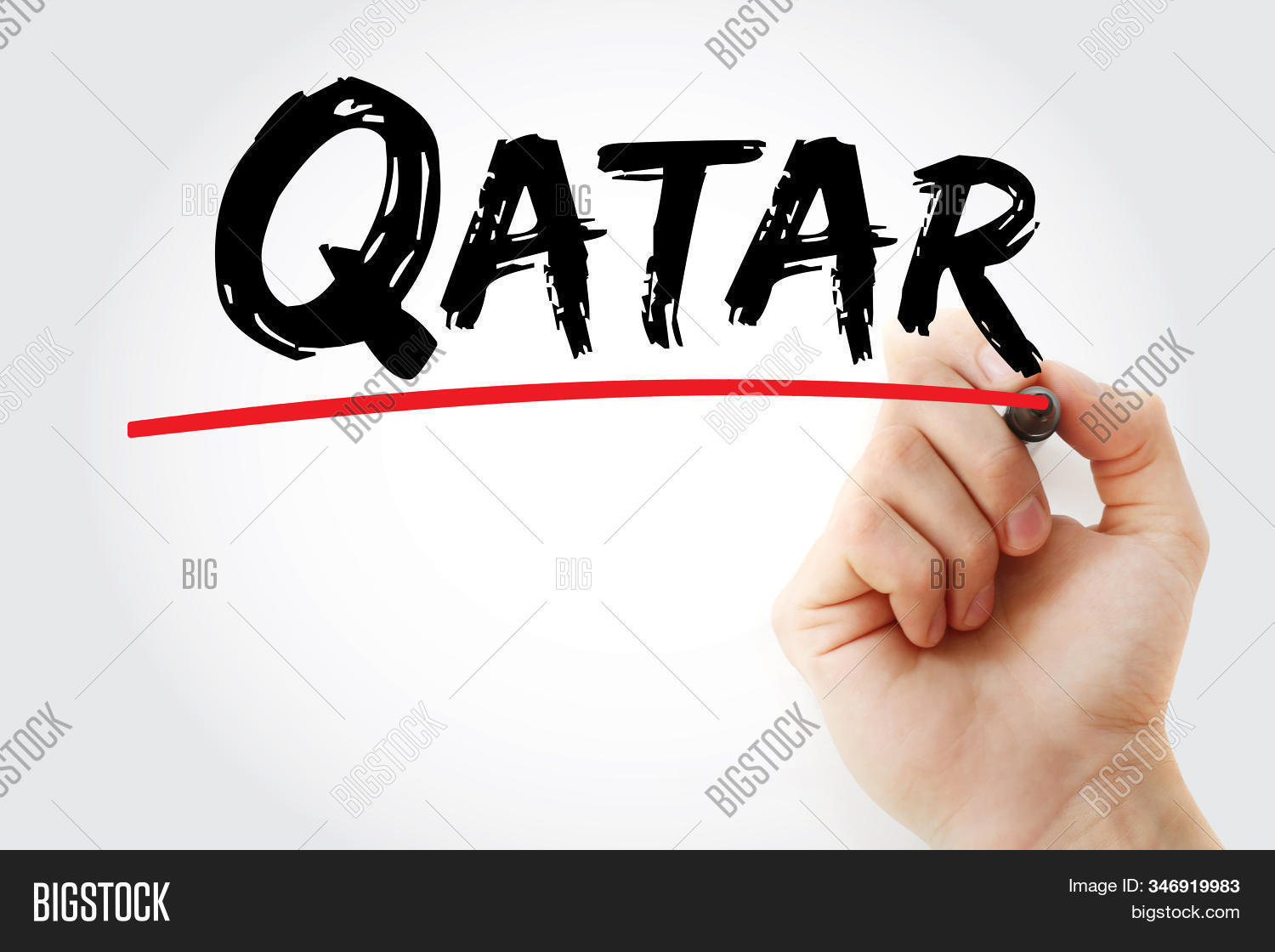 Qatar Text Marker, Image & Photo (Free Trial) Bigstock