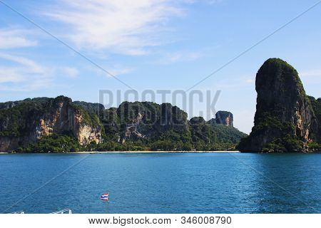 View From Railay Beach In Krabi, Thailand