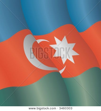 Flag i Aserbajdsjan