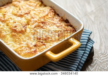 Potato Casserole With Cream, Gratin Dauphinois, French Cuisine