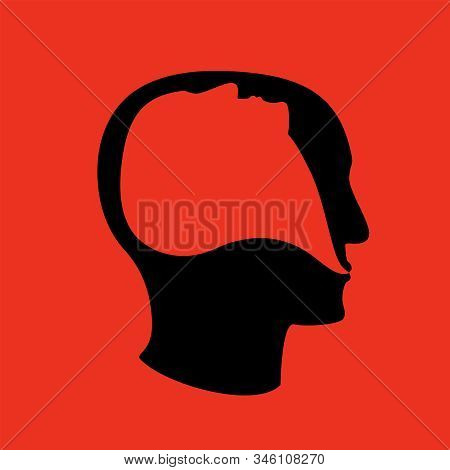Psychoterapy Mental Talk Inside Human Head Icon
