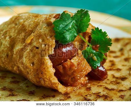 Chichichanga -  Deep-fried Burrito That Is Common In Tex-mex And Other Southwestern U.s. Cuisine.