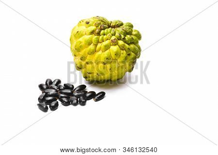 Sugar Apple Or Custard Apple Isolated On White Background