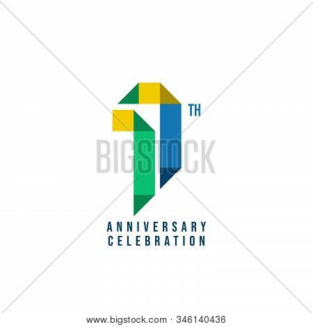 17 Th Anniversary Celebration  Vector Template Design Illustration