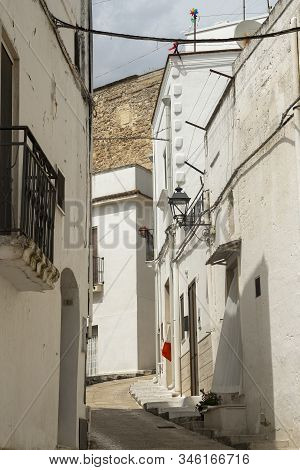 White Buildings Of Laterza, Taranto, Apulia, Southern Italy, Historic Town