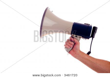 Hand Holding Megaphone