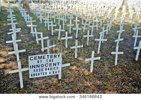 Protest Art Cemetery Of Innocent Bebies Aborted