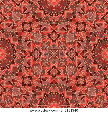 Morrocan Seamless Mosaic Pattern. Arabic Abstract Background