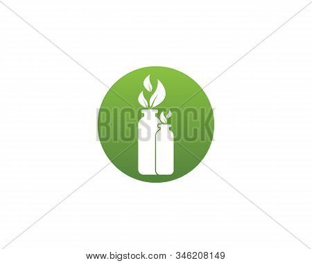Recycled Bottle Vector Template Logo Template Illustration