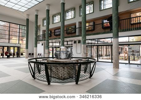 Luhacovice, Czech Republic - November 16, 2029: The Reconstructed Hall And Museum Of The Vincentka M