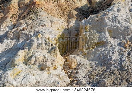 Volcanic Crater Stefanos In The Lakki Valley Of The Island Nisyros Greece
