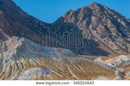 Volcanic Crater Stefanos In The Lakki Valley Of The Island Nisyros Greece