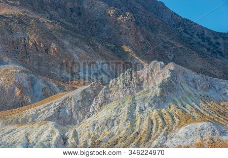 Volcanic Crater Stefanos In The Lakki Valley Of The Island Nisyros Greece