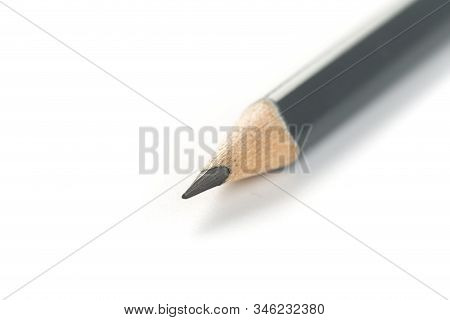 New Amazing Gray Triangular Pencil Isolated
On White Background
