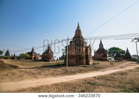 Temples of Bagan, an ancient city located in the Mandalay Region of Burma, Myanmar, Asia.