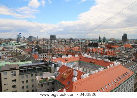 Vienna. View Of The City From A Tower