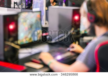 Boy Gamer Playing With New Game - Male Guy Having Fun Gaming And Streaming Online - New Technology G