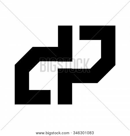 Dp, Dip Initials Geometric Company Logo And Vector Icon