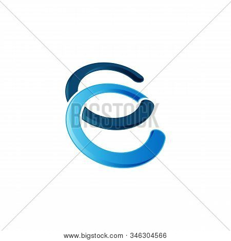 Abstract Letter Cc For Business Vector Logo Design Template.