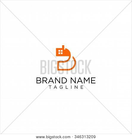 Letter D House, Home, Real Estate Logo Icon Stock Vector