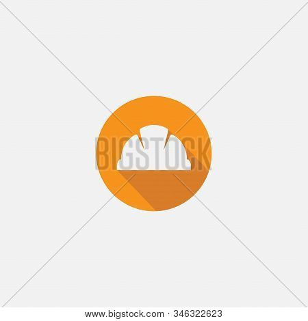 Safety Helmet Flat Icon, Hard Hat Construction Icon, Construction Icon