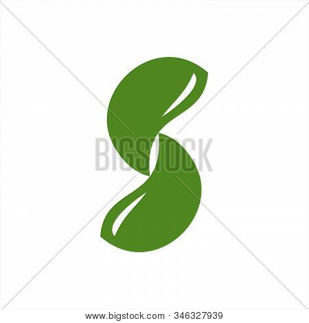 S, Cc, Scc Initials Geometric Leaf Company Logo And Vector Icon