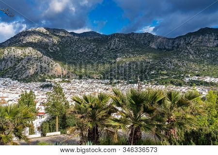 Ubrique, Cadiz. This Village Is Part Of The Pueblos Blancos, White Villages, In Southern Spain Andal