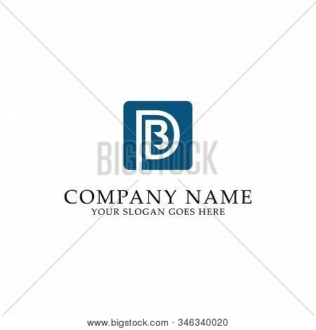 Bd Line Square Logo Design, Bd Letter Name Logo Inspiration