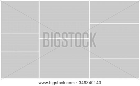 Vector Frames. Board And Branding Presentation. Creative Theme. Logo Template, Collage Frames With U