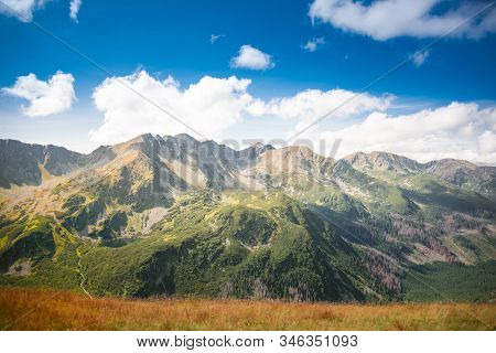 Western Tatra Mountains Panorama - Slovakian Rocky Summits: Banikov, Pachol, Banikovske Sedlo, Spalo