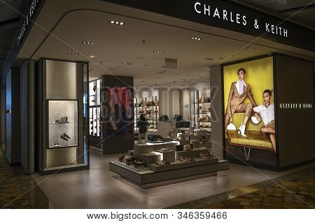 Singapore- 23 Nov, 2019: Charles & Keith Store At Changi Airport, Singapore. Charles& Keith Is A Sin