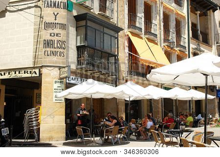 Ubeda, Spain - July 28, 2008 - Pavement Cafes In The Town Centre, Ubeda, Andalucia, Spain - July 28,