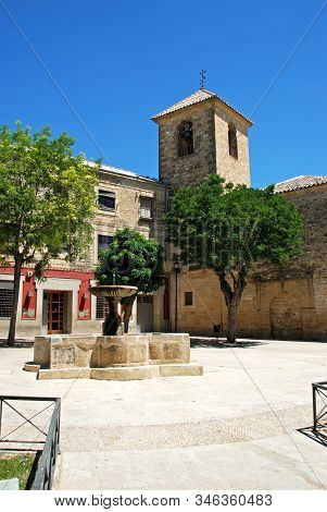Ubeda, Spain - July 28, 2008 - Fountain In The Plaza San Pedro, Ubeda, Andalucia, Spain - July 28, 2
