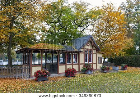 Stein Am Rhein, Switzerland - October 2019: Railway Station Serving As Terminal Station For Steiner