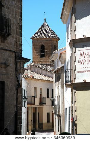 Ubeda, Spain - July 28, 2008 - Typical Old Town Street, Ubeda, Andalucia, Spain - July 28, 2008