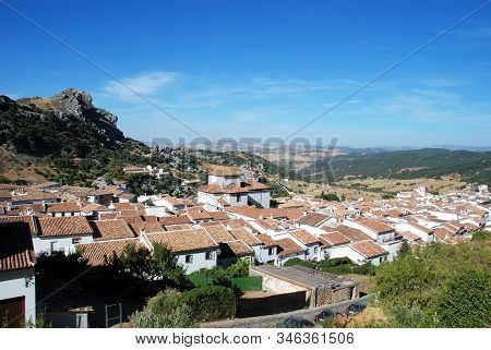 Grazalema, Spain - August 01, 2008 - Elevated View Of The Town And Surrounding Countryside, Grazalem