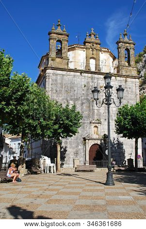 Grazalema, Spain - August 01, 2008 - View Of La Aurora Church In The Town Centre, Grazalema, Andaluc