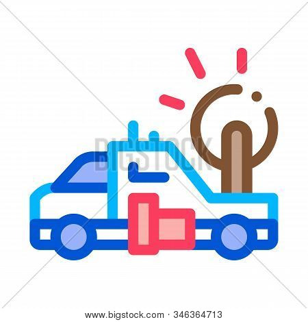 Synoptic Truck Icon Vector. Outline Synoptic Truck Sign. Isolated Contour Symbol Illustration
