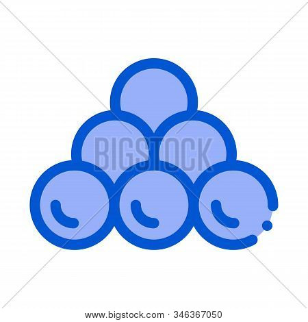 Cannonballs Icon Vector. Outline Cannonballs Sign. Isolated Contour Symbol Illustration
