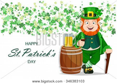 Stock Vector Leprechaun Cartoon Character