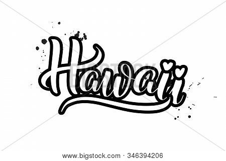 Vector Calligraphy Illustration Isolated On White Background