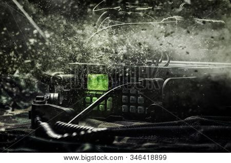 Modern Military Radio Station. The Concept Of Data Transmission, Targeting Missiles, The Implementat