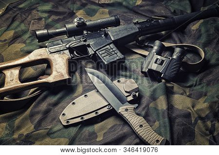 Military Accessories, Survival Kit, Military Campaigns. The Concept Of War And Instability In The Wo