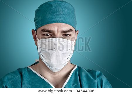 Ritratto di medico In Scrubs