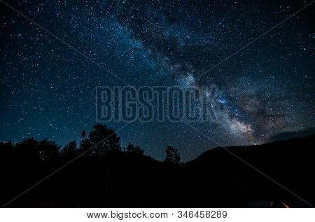 Night Sky In Albanian Nature Near Fushe Stude, Albania