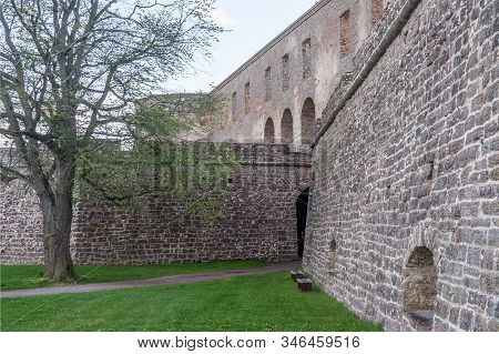 Borgholm, The Grand Remains Of A Medieval Fort On The Island Of Oland. Sweden. Selective Focus