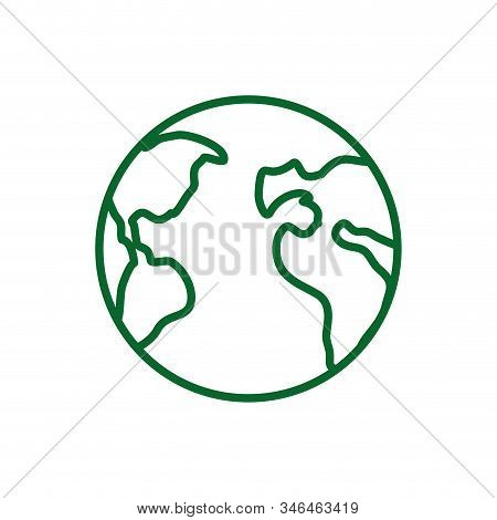 World Sphere Design, Planet Continent Earth Globe Ocen Sea Universe Science And Map Theme Vector Ill